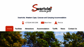 What Swartvleicaravanpark.co.za website looked like in 2018 (5 years ago)