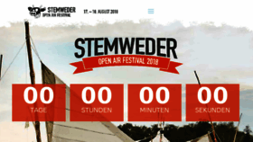 What Stemwederopenair.de website looked like in 2018 (5 years ago)