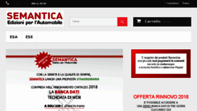 What Semantica.it website looked like in 2018 (5 years ago)