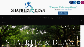 What Shafritz-dean.com website looked like in 2018 (5 years ago)