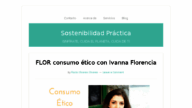 What Sostenibilidadpractica.com website looked like in 2018 (5 years ago)