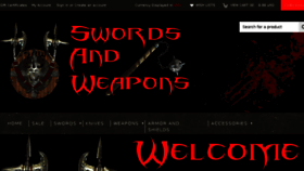 What Swordsandweapons.net website looked like in 2018 (7 years ago)