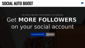 What Socialautoboost.com website looked like in 2018 (5 years ago)