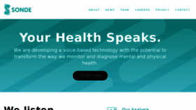 What Sondehealth.com website looked like in 2018 (5 years ago)