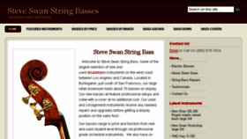 What Steveswanstringbass.com website looked like in 2018 (5 years ago)