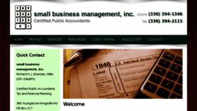 What Sbminc-cpa.com website looked like in 2018 (5 years ago)