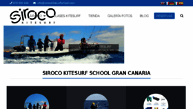What Sirocokitesurfschool.com website looked like in 2018 (5 years ago)