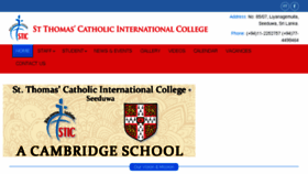 What Stthomascatholic.lk website looked like in 2018 (5 years ago)