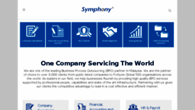 What Symphony.com.my website looked like in 2018 (5 years ago)
