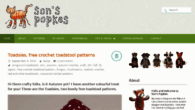 What Sonspopkes.com website looked like in 2018 (5 years ago)