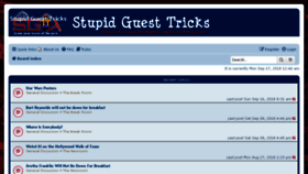 What Stupidguesttricks.com website looked like in 2018 (5 years ago)