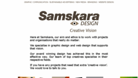 What Samskara-design.com website looked like in 2018 (5 years ago)