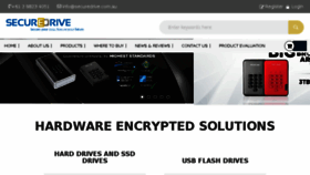 What Securedrive.com.au website looked like in 2018 (5 years ago)