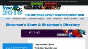 What Showmans-directory.co.uk website looked like in 2018 (5 years ago)