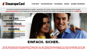 What Steuersparcard.de website looked like in 2018 (5 years ago)