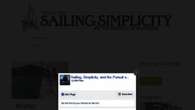 What Sailingsimplicity.com website looked like in 2018 (5 years ago)