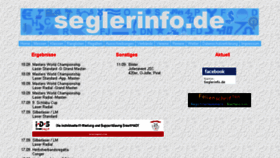 What Seglerinfo.de website looked like in 2018 (5 years ago)