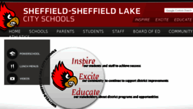 What Sheffieldschools.org website looked like in 2018 (5 years ago)