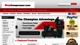 What Shopcompressor.com website looked like in 2018 (5 years ago)
