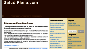 What Saludplena.com website looked like in 2018 (5 years ago)