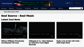 What Soul-source.co.uk website looked like in 2018 (5 years ago)