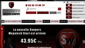 What Securityworkwear.fr website looked like in 2018 (8 years ago)