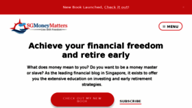 What Sgmoneymatters.com website looked like in 2018 (5 years ago)