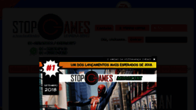 What Stopgames.com.br website looked like in 2018 (5 years ago)