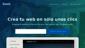 What Siweb.es website looked like in 2018 (5 years ago)