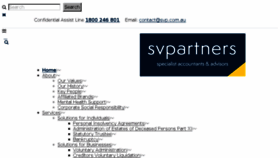 What Svpartners.com.au website looked like in 2018 (5 years ago)