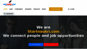 What Startnaukri.com website looked like in 2018 (5 years ago)