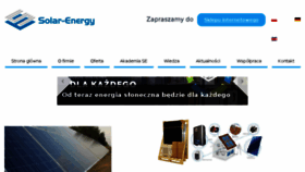 What Solar-energy.pl website looked like in 2018 (5 years ago)