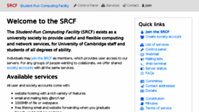 What Srcf.net website looked like in 2018 (5 years ago)