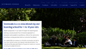 What Sevenoaksschool.org website looked like in 2018 (5 years ago)