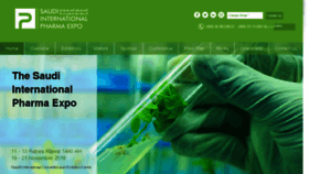 What Saudipharmaexpo.com website looked like in 2018 (5 years ago)
