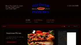 What Stefanosbrickoven.com website looked like in 2018 (5 years ago)