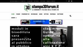 What Stampa3d-forum.it website looked like in 2018 (5 years ago)