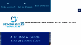 What Strongsmilesdental.com website looked like in 2018 (5 years ago)