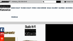 What Studiohifi.pl website looked like in 2018 (5 years ago)