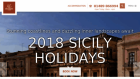 What Sicilianplaces.co.uk website looked like in 2018 (6 years ago)