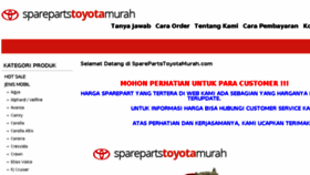 What Sparepartstoyotamurah.com website looked like in 2018 (5 years ago)