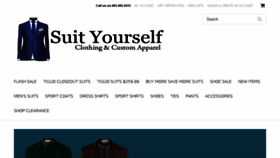 What Suityourselfmenswear.com website looked like in 2018 (5 years ago)