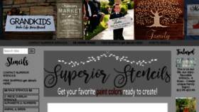 What Superiorstencils.com website looked like in 2018 (5 years ago)