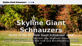 What Skylinegiantschnauzer.com website looked like in 2018 (5 years ago)