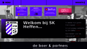 What Sk-heffen.be website looked like in 2018 (5 years ago)