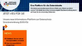 What Stiftungdatenschutz.org website looked like in 2018 (5 years ago)