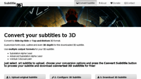 What Subtitle3d.com website looked like in 2018 (5 years ago)
