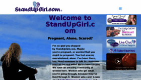 What Standupgirl.com website looked like in 2018 (5 years ago)