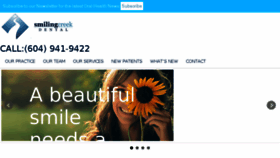 What Smilingcreekdental.com website looked like in 2018 (5 years ago)