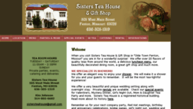 What Sistersteahouse.com website looked like in 2018 (5 years ago)